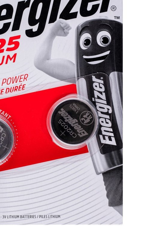 ENERGIZER BATERIA SPECJALISTYCZNA CR2025/2, 3V, ECO ENERGIZER BATERIA SPECJALISTYCZNA CR2025/2, 3V, ECO