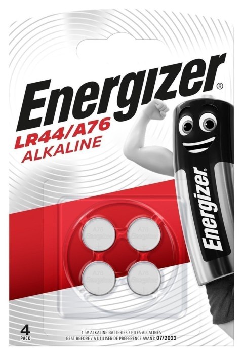 ENERGIZER BATERIE ALKALINE SPECJALISTYCZNA LR44 A76 4 SZTUKI 1,5V ENERGIZER BATERIE ALKALINE SPECJALISTYCZNA LR44 A76 4 SZTUKI 1,5V