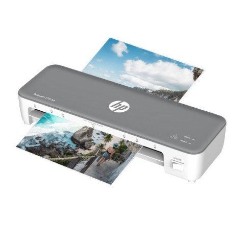 HP Laminator ONELAM 270, A4, na gorąco + 5 folii: A4/80 mic, szary HP Laminator ONELAM 270, A4, na gorąco + 5 folii: A4/80 mic, szary