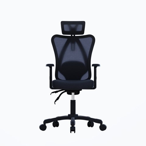 Zestaw Biurko TUCKANO czarne + Fotel ergonomiczny GEMBIRD czarny