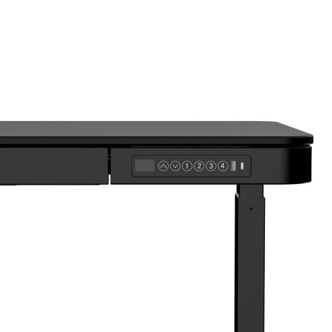 Zestaw Biurko TUCKANO czarne + Fotel ergonomiczny GEMBIRD czarny