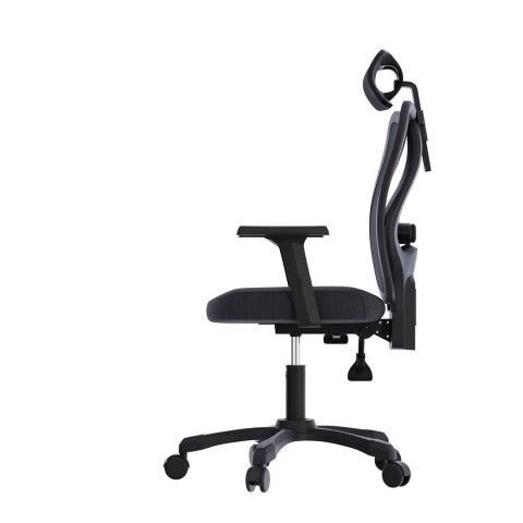 Zestaw Biurko TUCKANO czarne + Fotel ergonomiczny GEMBIRD czarny