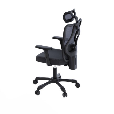 Zestaw Biurko TUCKANO czarne + Fotel ergonomiczny GEMBIRD czarny