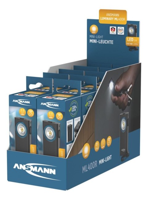 Ansmann ML400R Czarny Latarka brelok LED Ansmann ML400R Czarny Latarka brelok LED