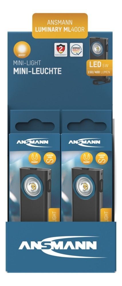 Ansmann ML400R Czarny Latarka brelok LED Ansmann ML400R Czarny Latarka brelok LED