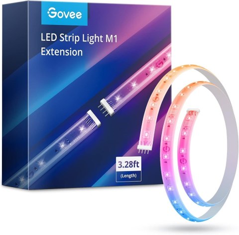 GOVEE H100E PRZEDŁUŻACZ PASKA LED 1M, RGBIC+, KOMPATYBILNOŚĆ Z MATTER GOVEE H100E PRZEDŁUŻACZ PASKA LED 1M, RGBIC+, KOMPATYBILNOŚĆ Z MATTER