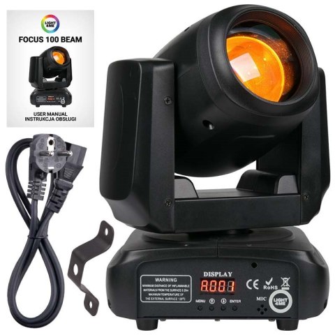 LIGHT4ME FOCUS 100 BEAM głowica ruchoma LED LIGHT4ME FOCUS 100 BEAM głowica ruchoma LED