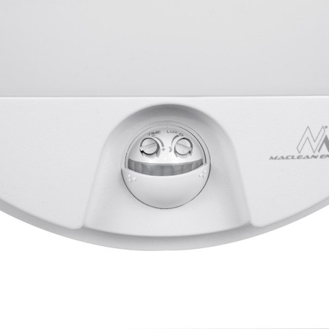 Lampa LED z czujnikiem ruchu na podczerwień MCE291 W 1100lm 15W IP54 Maclean Energy kolor biały Lampa LED z czujnikiem ruchu na podczerwień MCE291 W 1100lm 15W IP54 Maclean Energy kolor biały