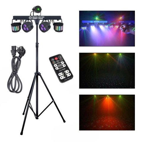 Multiefekt LIGHT4ME BELKA LED PAR DERBY LASER Multiefekt LIGHT4ME BELKA LED PAR DERBY LASER