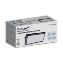 Oprawa ścienna LED V-TAC VT-8054 ukośna 12W IP65 4000K 1250lm (SKU 6808) Czarny
