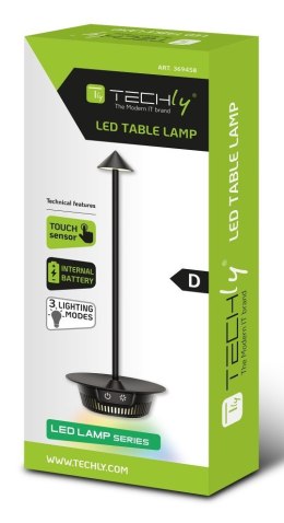Techly I-LAMP-TABLE3 lampa stołowa Moduł LED SMD 1 W SMD LED D Czarny