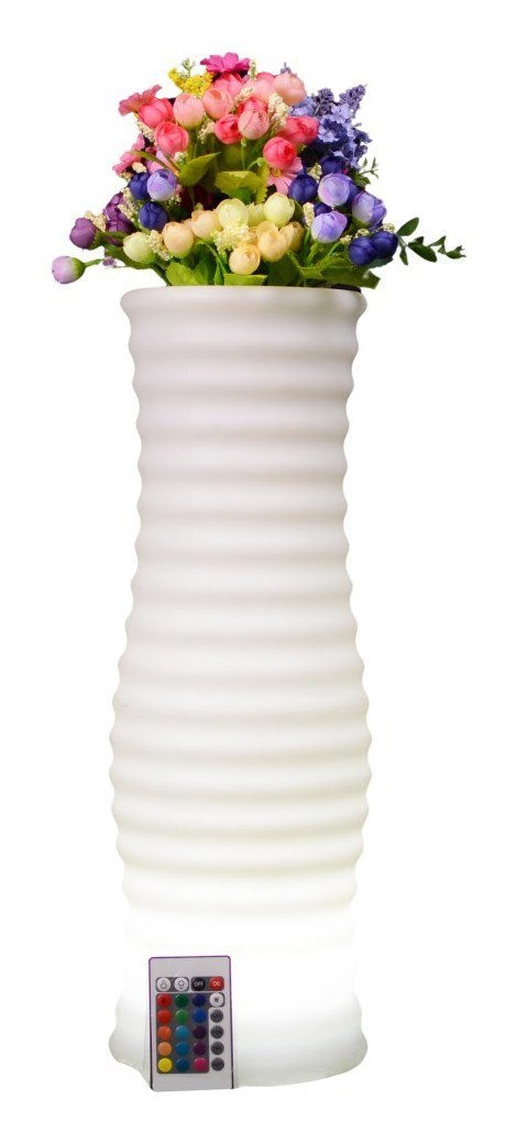 Techly I-LED FLOWERPOT doniczka na kwiaty Biały Plastik 1 szt.