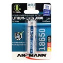 Ansmann 1307-0003 bateria do użytku domowego Bateria do ponownego naładowania 18650 Litowo-jonowa (Li-Ion)