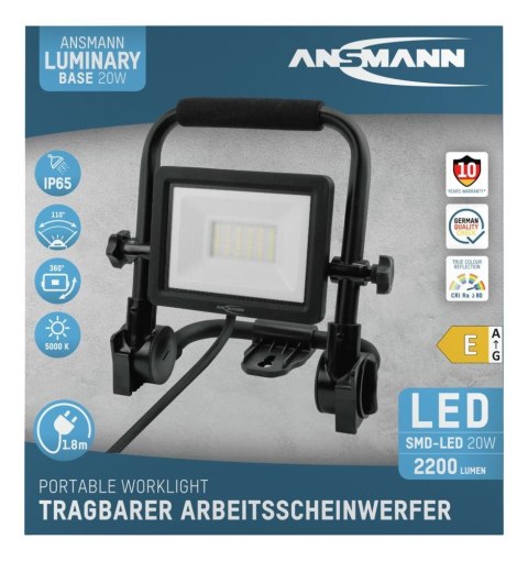 Ansmann FL20W-AC Czarny LED 20 W Ansmann FL20W-AC Czarny LED 20 W