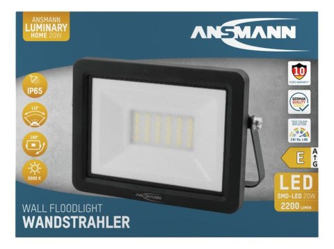 Ansmann WFL20W Czarny LED 20 W Ansmann WFL20W Czarny LED 20 W