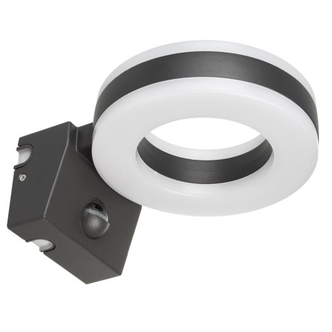 Lampa LED Maclean, ścienna, z czujnikiem PIR, PC+ALU, 20W, 1700lm, IP65, Neutral White 4000K, szara, MCE365 Lampa LED Maclean, ścienna, z czujnikiem PIR, PC+ALU, 20W, 1700lm, IP65, Neutral White 4000K, szara, MCE365