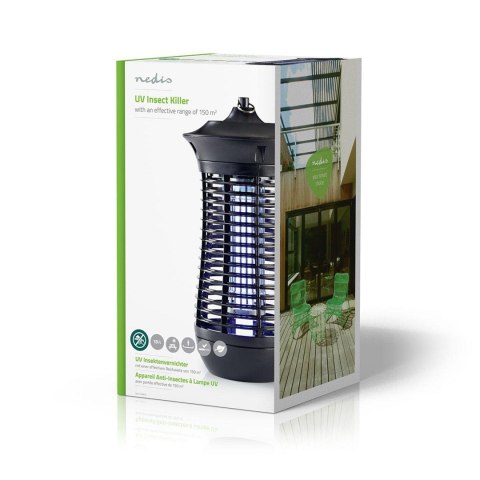 Lampa owadobójcza Nedis 18W 150 m2 czarna Lampa owadobójcza Nedis 18W 150 m2 czarna