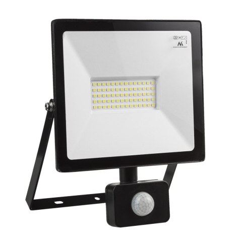 Naświetlacz LED z czujnikiem ruchu Maclean, slim 50W, 4000lm, barwa zimna biała (6000K), IP44, MCE650 CW PIR Naświetlacz LED z czujnikiem ruchu Maclean, slim 50W, 4000lm, barwa zimna biała (6000K), IP44, MCE650 CW PIR