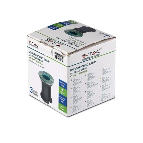 Oprawa gruntowa V-TAC VT-7677 najazdowa 230V IP65 GU10 (SKU 7515) Czarny, Srebrny Oprawa gruntowa V-TAC VT-7677 najazdowa 230V IP65 GU10 (SKU 7515) Czarny, Srebrny