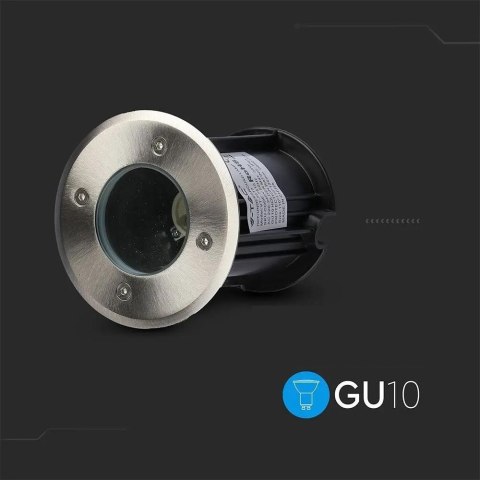 Oprawa gruntowa V-TAC VT-7677 najazdowa 230V IP65 GU10 (SKU 7515) Czarny, Srebrny Oprawa gruntowa V-TAC VT-7677 najazdowa 230V IP65 GU10 (SKU 7515) Czarny, Srebrny
