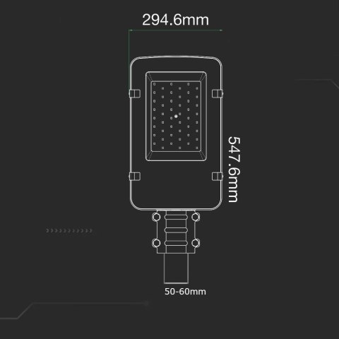 Oprawa uliczna LED V-TAC VT-100ST 100W SAMSUNG CHIP 4000K 10000lm (SKU 215291) Szary Oprawa uliczna LED V-TAC VT-100ST 100W SAMSUNG CHIP 4000K 10000lm (SKU 215291) Szary