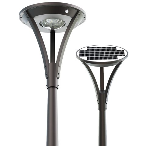 POWERNEED SOLARNA LAMPA ULICZNA 3000LM, LED X42, PANEL SOLARNY 18.75W, CZUJNIK RUCHU I ZMIERZCHOWY, 360°, CZARNA, SLL-31
