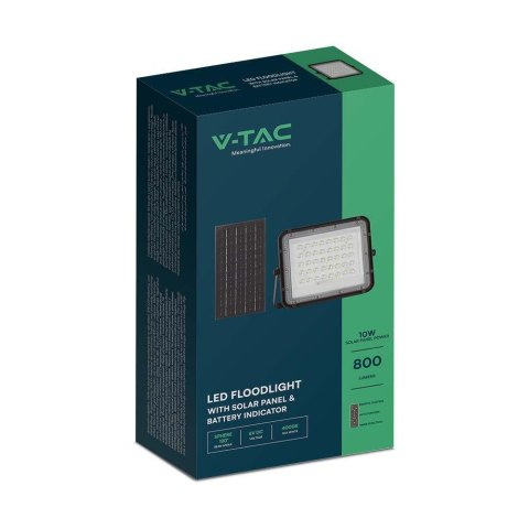 Projektor LED Solarny V-TAC 10W Pilot, AUTO, Timer, IP65 Czarny VT-80W 4000K 800lm Projektor LED Solarny V-TAC 10W Pilot, AUTO, Timer, IP65 Czarny VT-80W 4000K 800lm