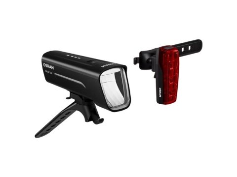 Lampa rowerowa LEDs BIKE RACE LED (miejsce zabudowy: przód/tył), barwa światła: biała/czerwona, kolor obudowy: czarny, lithium i