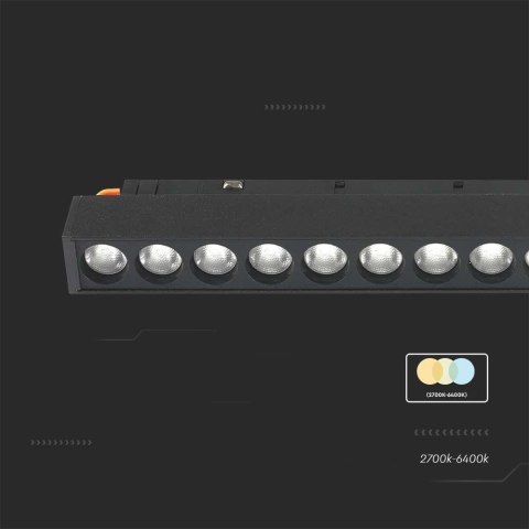 Oprawa Szynosystemu 48V V-TAC 14W LED SMART WiFi TRACKLIGHT 3w1 Czarna VT-3614 2700K-6400K 1300lm Oprawa Szynosystemu 48V V-TAC 14W LED SMART WiFi TRACKLIGHT 3w1 Czarna VT-3614 2700K-6400K 1300lm