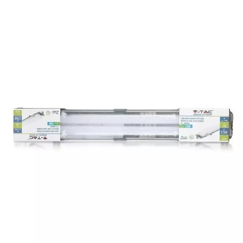 Oprawa hermetyczna V-TAC VT-12023 2x 120cm (2x 18W) 4000K 3400lm (SKU 6387) Czarny Oprawa hermetyczna V-TAC VT-12023 2x 120cm (2x 18W) 4000K 3400lm (SKU 6387) Czarny