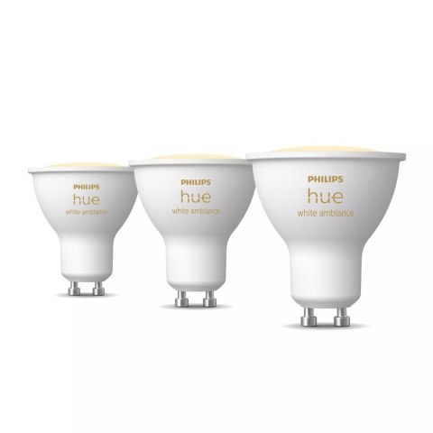 Philips Hue White ambiance Inteligentny reflektor punktowy GU10 (3 szt.) Philips Hue White ambiance Inteligentny reflektor punktowy GU10 (3 szt.)