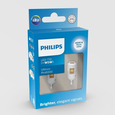 Philips Ultinon Pro6000 SI 11961WU60X2 Samochodowa żarówka sygnalizacyjna Philips Ultinon Pro6000 SI 11961WU60X2 Samochodowa żarówka sygnalizacyjna