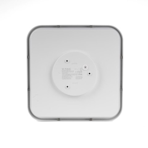 Plafon V-TAC VT-8618S natynkowy 18W LED IP44 25x25cm czujnik ruchu 4000K 1830lm (SKU 76661) Biały Plafon V-TAC VT-8618S natynkowy 18W LED IP44 25x25cm czujnik ruchu 4000K 1830lm (SKU 76661) Biały