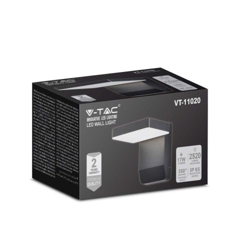 Projektor LED V-TAC VT-11020 oprawa elewacyjna 17W IP65 4000K 2580lm (SKU 2945) Czarny Projektor LED V-TAC VT-11020 oprawa elewacyjna 17W IP65 4000K 2580lm (SKU 2945) Czarny