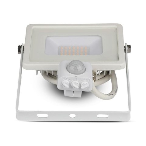 Projektor LED V-TAC VT-20-S-B 20W SAMSUNG CHIP Czujnik ruchu 6400K 1600lm (SKU 450) Biały Projektor LED V-TAC VT-20-S-B 20W SAMSUNG CHIP Czujnik ruchu 6400K 1600lm (SKU 450) Biały