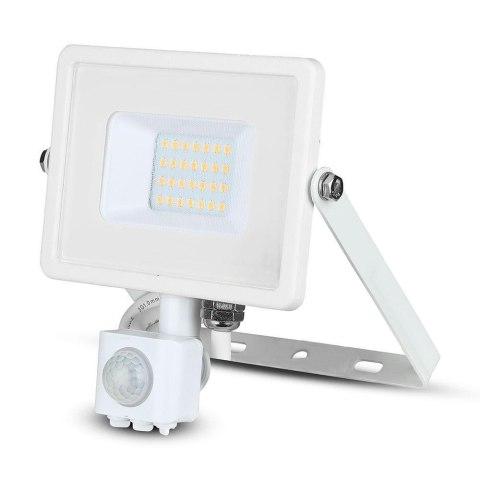 Projektor LED V-TAC VT-20-S-B 20W SAMSUNG CHIP Czujnik ruchu 6400K 1600lm (SKU 450) Biały Projektor LED V-TAC VT-20-S-B 20W SAMSUNG CHIP Czujnik ruchu 6400K 1600lm (SKU 450) Biały