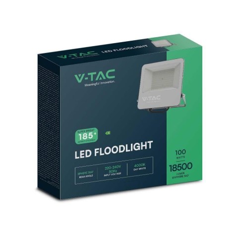 Projektor LED V-TAC VT-44105 100W 185Lm/W 6500K 18500lm (SKU 9895) Czarny Projektor LED V-TAC VT-44105 100W 185Lm/W 6500K 18500lm (SKU 9895) Czarny