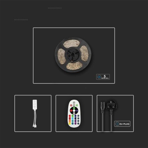 Taśma LED V-TAC VT-5050 SKU2910 90-EU RGB+CCT 13W Taśma LED V-TAC VT-5050 SKU2910 90-EU RGB+CCT 13W