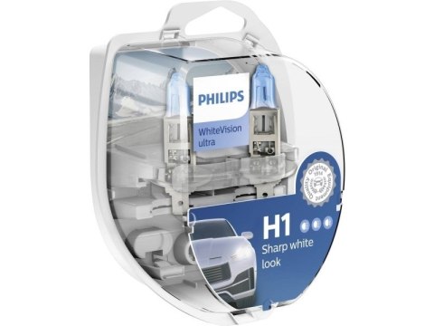 Żarówka (Zestaw 2szt.) H1 12V 55W P14,5S WhiteVision Ultra Żarówka (Zestaw 2szt.) H1 12V 55W P14,5S WhiteVision Ultra