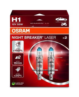 Żarówka samochodowa Osram Night Breaker H1 NL 150% EPACK
