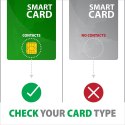 Axagon CRE-SM3SD USB Smart card & SD/microSD/SIM Flat czytnik do kart chipowych Wewnętrzna USB 2.0 Czarny