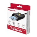 Axagon CRE-SM3SD USB Smart card & SD/microSD/SIM Flat czytnik do kart chipowych Wewnętrzna USB 2.0 Czarny