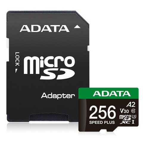 ADATA Speed Plus 256 GB MicroSDXC Klasa 10 ADATA Speed Plus 256 GB MicroSDXC Klasa 10
