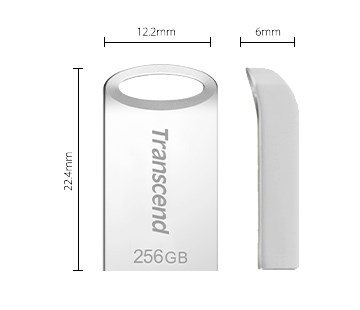 Transcend JetFlash 710S pamięć USB 256 GB USB Typu-A 3.2 Gen 1 (3.1 Gen 1) Srebrny