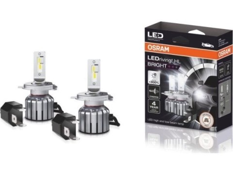 Żarówka LED (Zestaw 2szt.) H19/H4 12V 15W P43T/PU43t-3 bez homologacji drogowej LEDriving HL BRIGHT, zimna biel