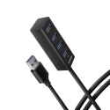 Axagon HUE-M1AL huby i koncentratory USB 3.2 Gen 1 (3.1 Gen 1) Type-A 5000 Mbit/s Czarny
