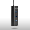 Axagon HUE-S2BL huby i koncentratory USB 3.2 Gen 1 (3.1 Gen 1) Type-A 5000 Mbit/s Czarny
