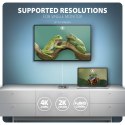 Axagon N HMC-5HL USB 5Gbps hub 2x USB-A HDMI 4k/60Hz RJ-45 GLAN PD 100W kabel USB-C Przewodowa USB 3.2 Gen 1 (3.1 Gen 1) Type-C 
