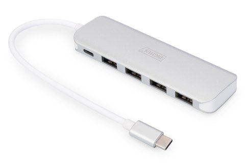Digitus 4-portowy hub USB Type-C™ (USB 3.0) + PD