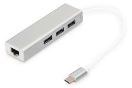 Digitus Hub USB 3.0 Type-C™ z Gigabit Ethernet
